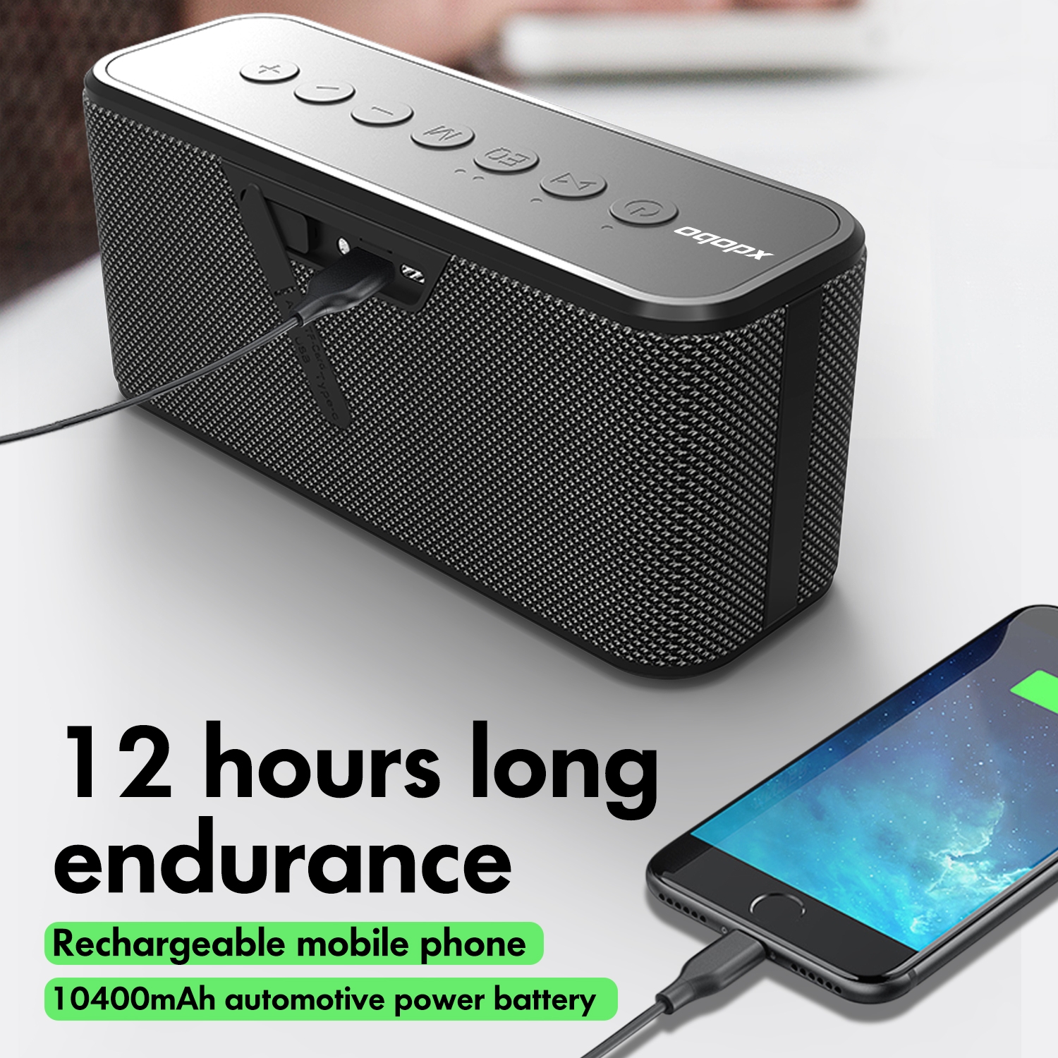 XDOBO X8 Plus 80W Wireless Bluetooth Speaker Outdoor Subwoofer Support TWS & TF Card & U Disk. 