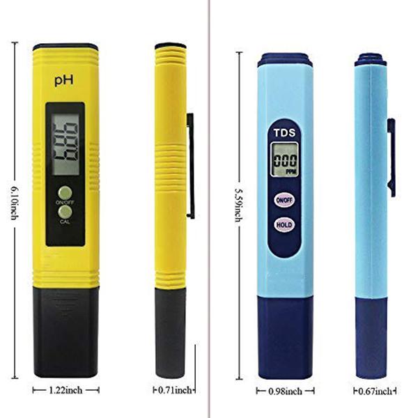 Water Quality Test Meter, Ph Meter Tds Meter 2 in 1 Kit. 