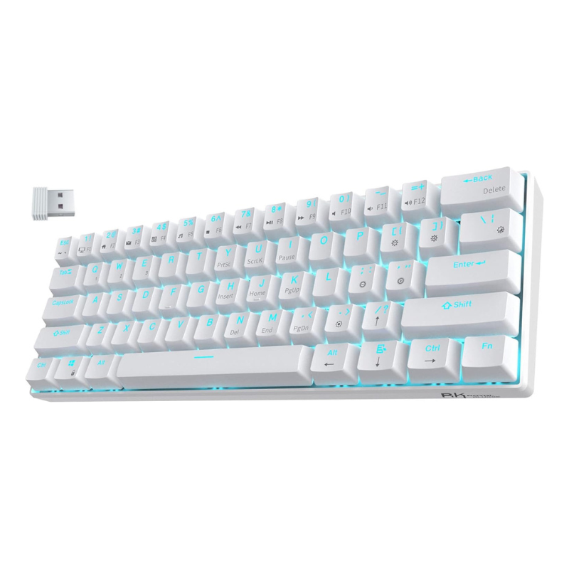 RK ROYAL KLUDGE RK61 Wireless 60% Mechanical Gaming Keyboard, Ultra-Compact 60 Keys Bluetooth Mechanical Keyboard