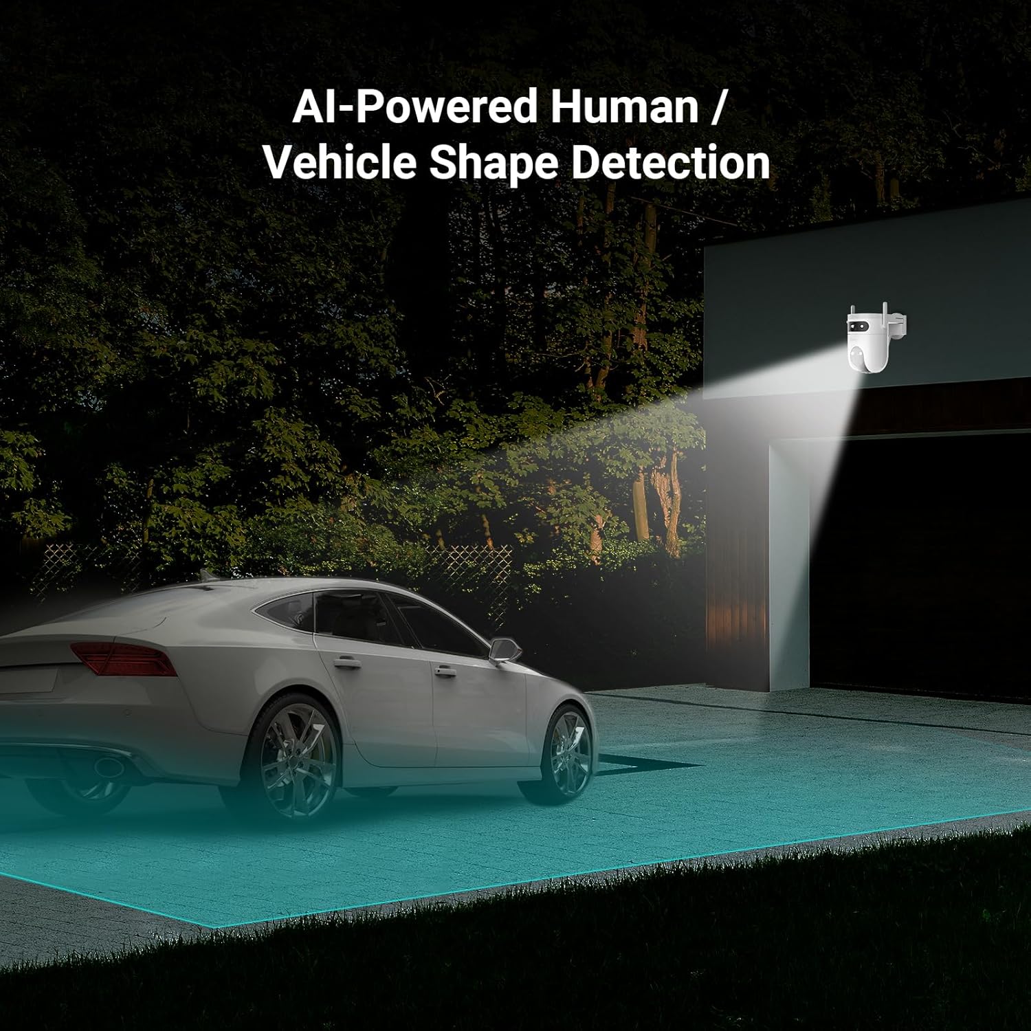 Ezviz H9C 3MP Dual-Lens Pan & Tilt Wi-Fi IP Security Camera Weatherproof Design Upto 512GB Support. 