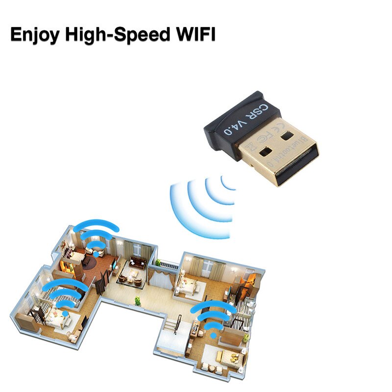 Bluetooth Adapter V4.0 CSR Dual Mode Wireless Mini USB Bluetooth Dongle 4.0 Transmitter for Computer PC. 