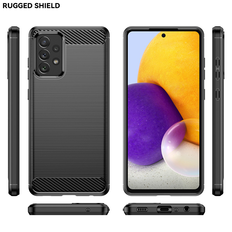 Applicable to Samsung GalaxyA72 5G Phone Case Samsung A72 Fiber Drop-Resistant Protective Cover Soft Case. 