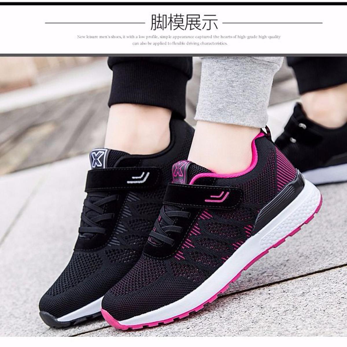 Zulijian Shoes for the Old Spring and Summer New Single Mesh Breathable Parent Shoes Women's Shoes Non-Slip Soft Bottom Comfortable Sports Sandals