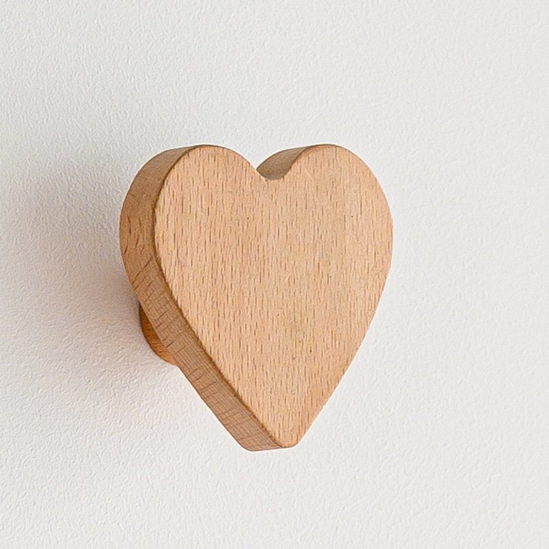 New Animal Solid Wood Hook Beech Hanging Hanger Bathroom Wall Hook Bedroom Coat Storage Rack Home Towel Key Decoration Hook