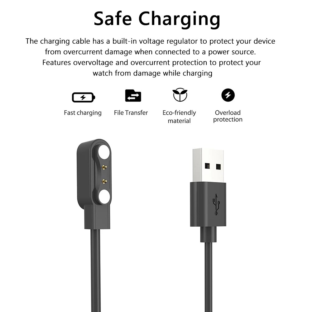 Magnetic USB Charging Cable For Xiaomi Mi Band IMILAB W12 Smart Watch Dock Charger For IMILAB KW66 SW12 Power Adapter Base. 