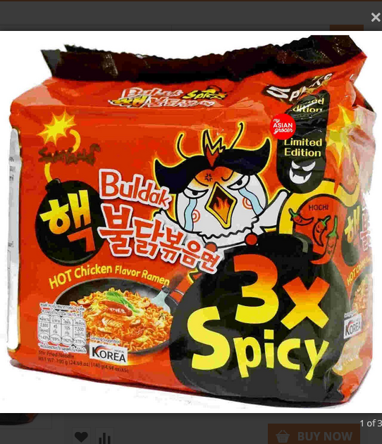 Hot Chicken Flavor Noodles Korean 3x Spicy 700gm