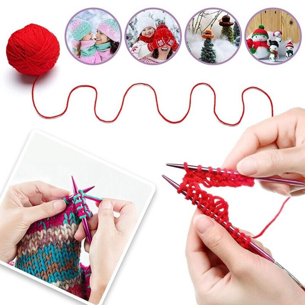 13 Sizes Aluminum Circular Knitting Needles Set Interchangeable Crochet Hooks. 
