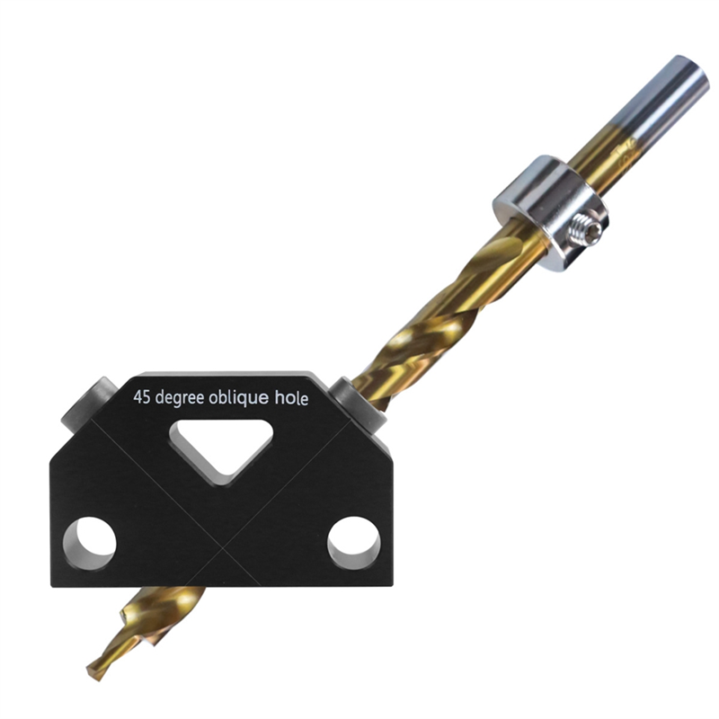 Pocket Hole Jig Set -45° Punch Locator Angle Woodworking Tool Hole Screw Jig Positioner Drilling Dowel Drill Guide Joiner Set Kit. 