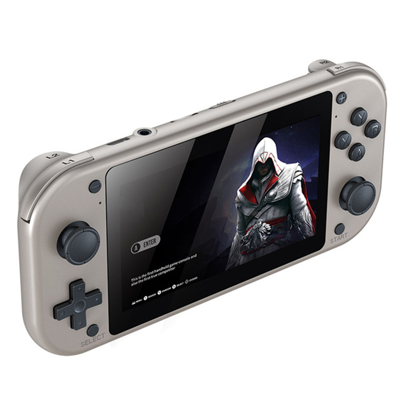 M17 Handheld Game Console 4.3 Inche Lcd Display Quad-Core Cortex-A7 Upto1.2Ghz 25 Kinds of Classic Simulators Play-128G Reusable Easy to Use