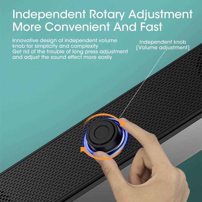 Desktop PC Speaker With Microphone Computer Speakers Bluetooth Wired Mic 4D Surround AUX Soundbar Stereo Subwoofer Sound Bar. 