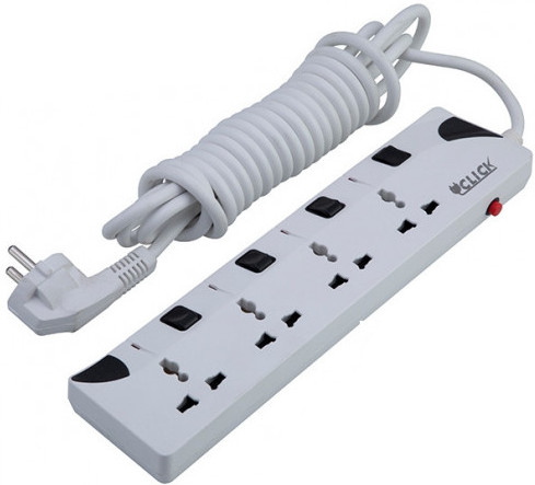 Click 4-Port 2-Pin Multiplug 5 Meter Cable. 