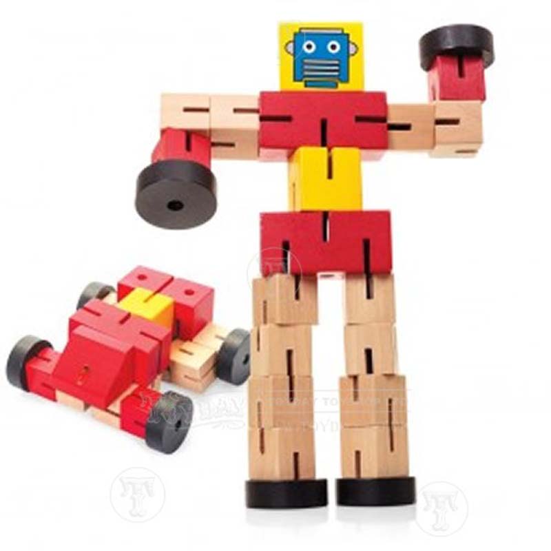 wood transformer toy