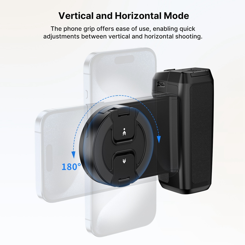 Ulanzi MA35 Phone Camera Grip Handle MagSafe Bluetooth Shutter Smartphone Selfie Stablizer Vertical Horizontal. 