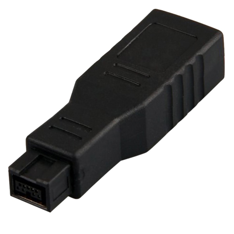 1Pc Replacement 1394 9 To 6 Pin Firewire Converter Computer Accessory B Adapter 400 800 External Male Female Stable Connection. 