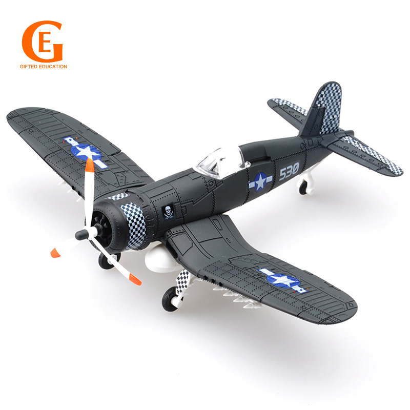 1/48 4D F4U Pirate Corsair Fighter Model Assemble Plane Model Airplane Aircraft Blocks Building Toys. 
