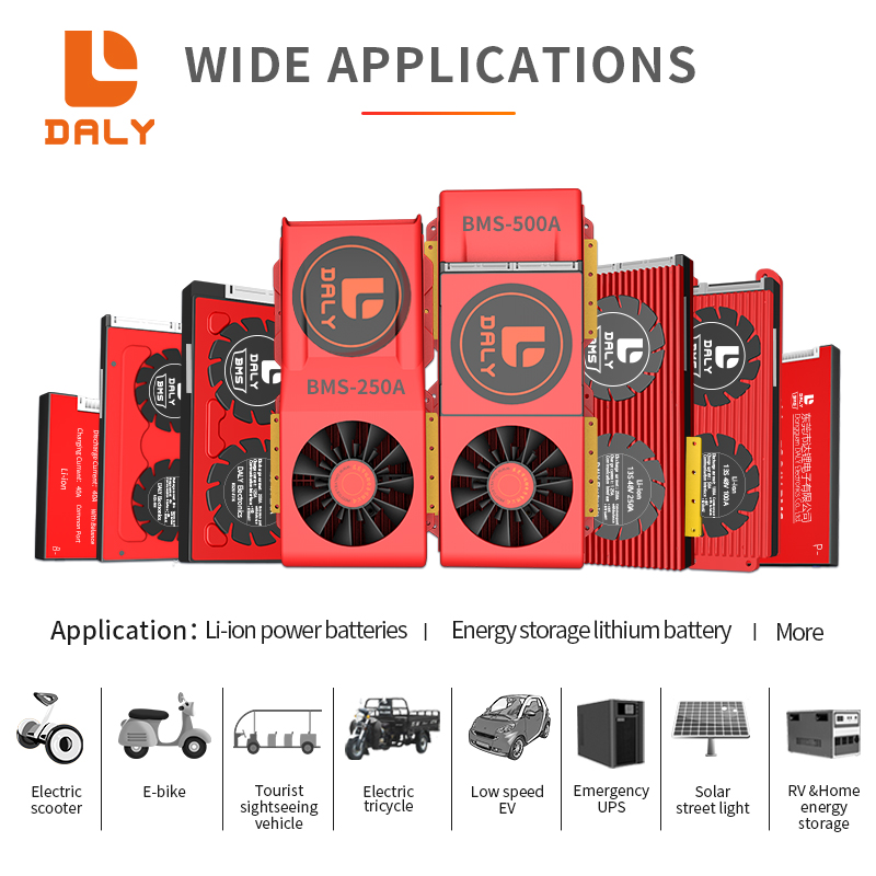 KOGEEK Daly Smart BMS LiFePo4 13S 48V 30A 40A 60A 80A 100A 120A 150A 200A 250A BMS. 