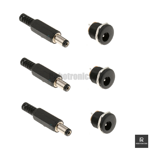 5 Sets Male and Female DC Power Jack & Socket Combo | 5.5Γ2.1mm ...