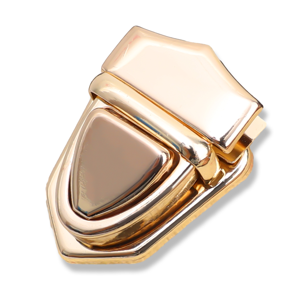 DIY Insert Lock Version Alloy Bag Latch Solid Brass Metal Push Lock Handbag Purse Briefcase. 