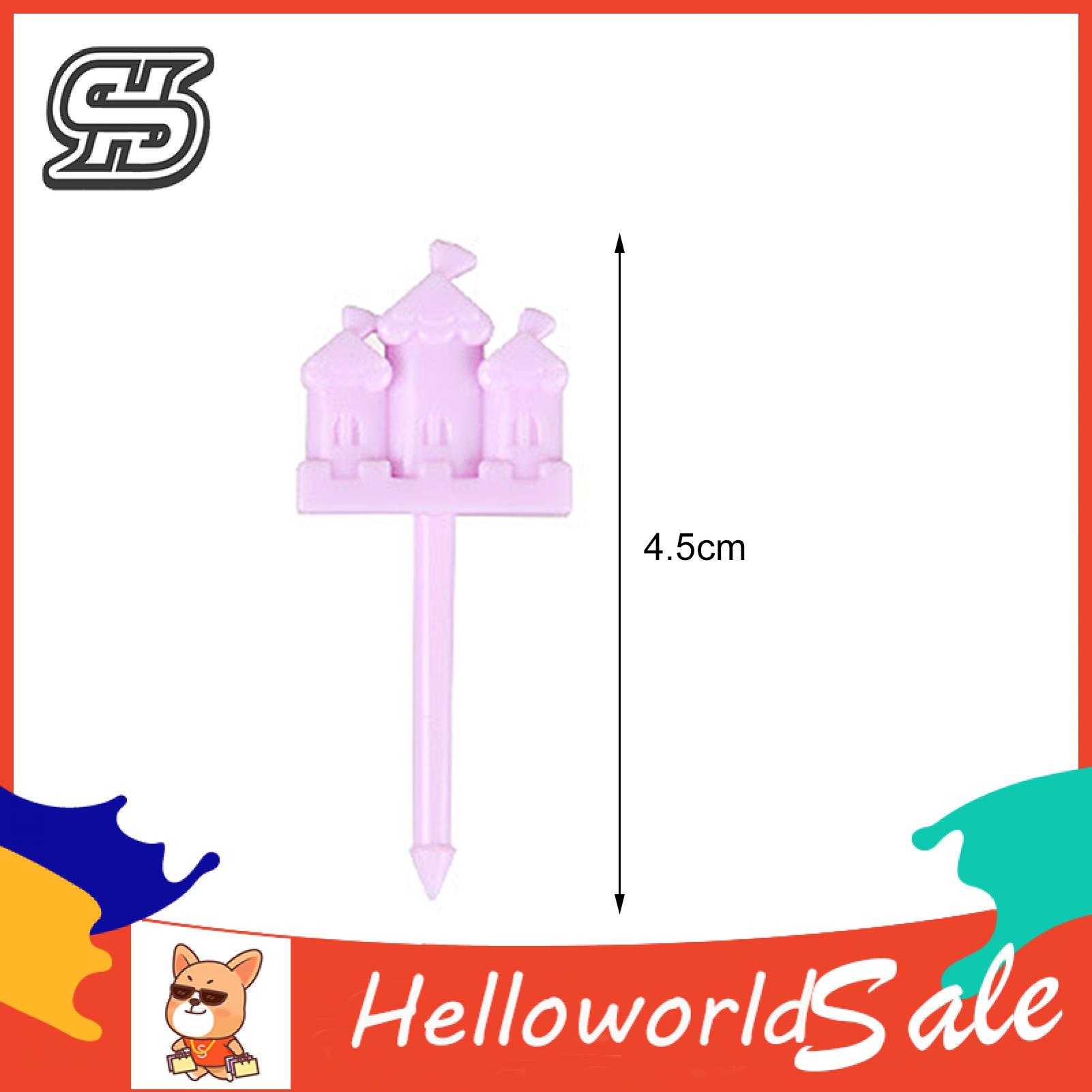 HelloWorld Fruit Fork Burr-free Creative Bento Decoration Stick. 