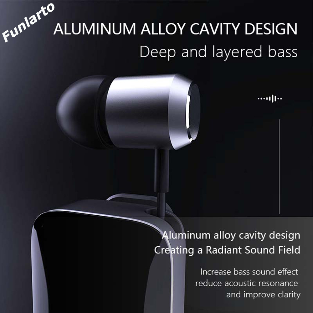 Machine LED Collar Clip Wireless Ear Clip on Bluetooth Headset Retractable Bluetooth 5.3 Headset Battery Display Hands-Free Microphone. 