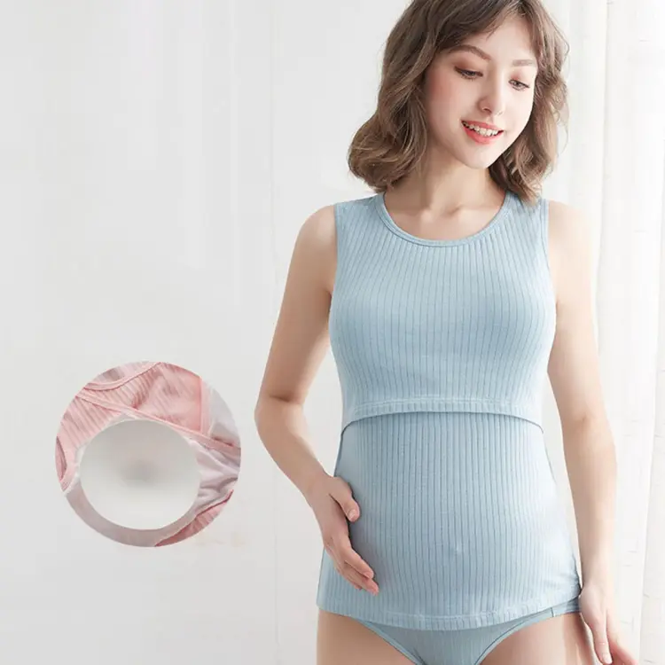 Double layer hot sale nursing vest