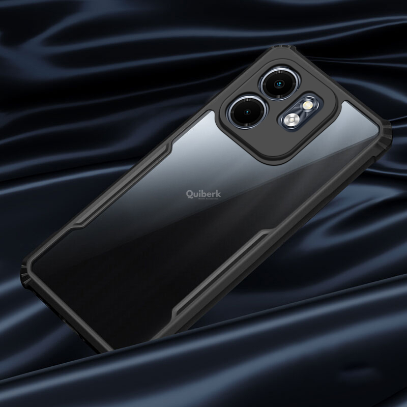 Quiberk for Infinix Smart 9 HD / Hot 50i Case Edge-Reinforced Shockproof Hard Transparent Phone Cover. 