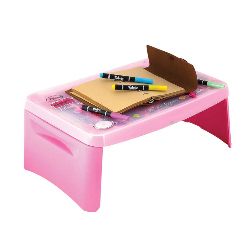 Baby kids FOLDING Plasticd Desk table Laptop Desk Bed Desk Reading Notebook Desk Table for Study For Baby Kids And Student Table (Folding Plastic Table) (Multi Colour). 