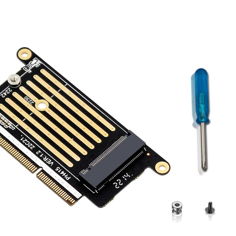 A1708 SSD Adapter Card Reader M Key NVMe M2 SSD Adapter Card NGFF M.2 SSD Riser for Apple Macbook Pro Retina 13 A1708 2016 2017. 