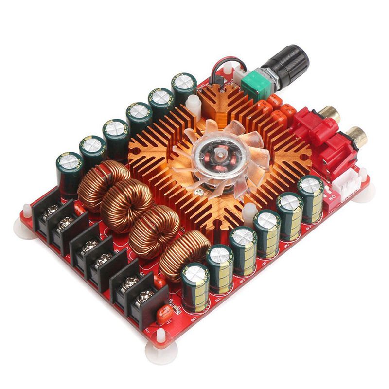TDA7498E 2X160W Dual Channel Audio Amplifier Board, Support BTL Mode 1X220W Single Channel. 