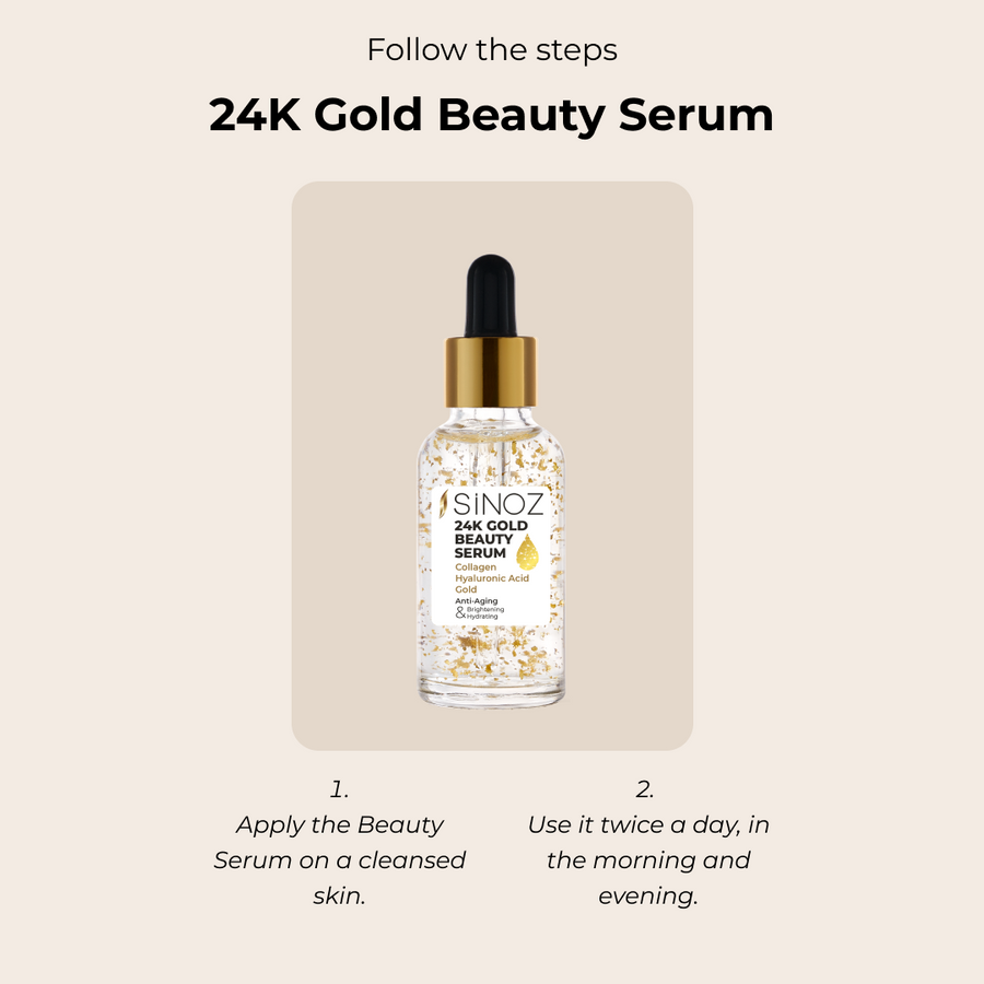 Sinoz 24K Gold Beauty Serum (30ml) Turkey. 