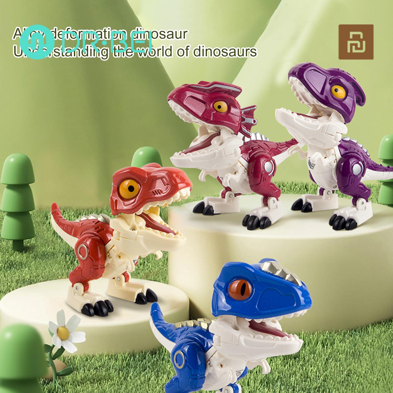 DR BEI Robot Dinosaur Toy Dilophosaurus Simulation Dinosaur Robot Model Toys. 