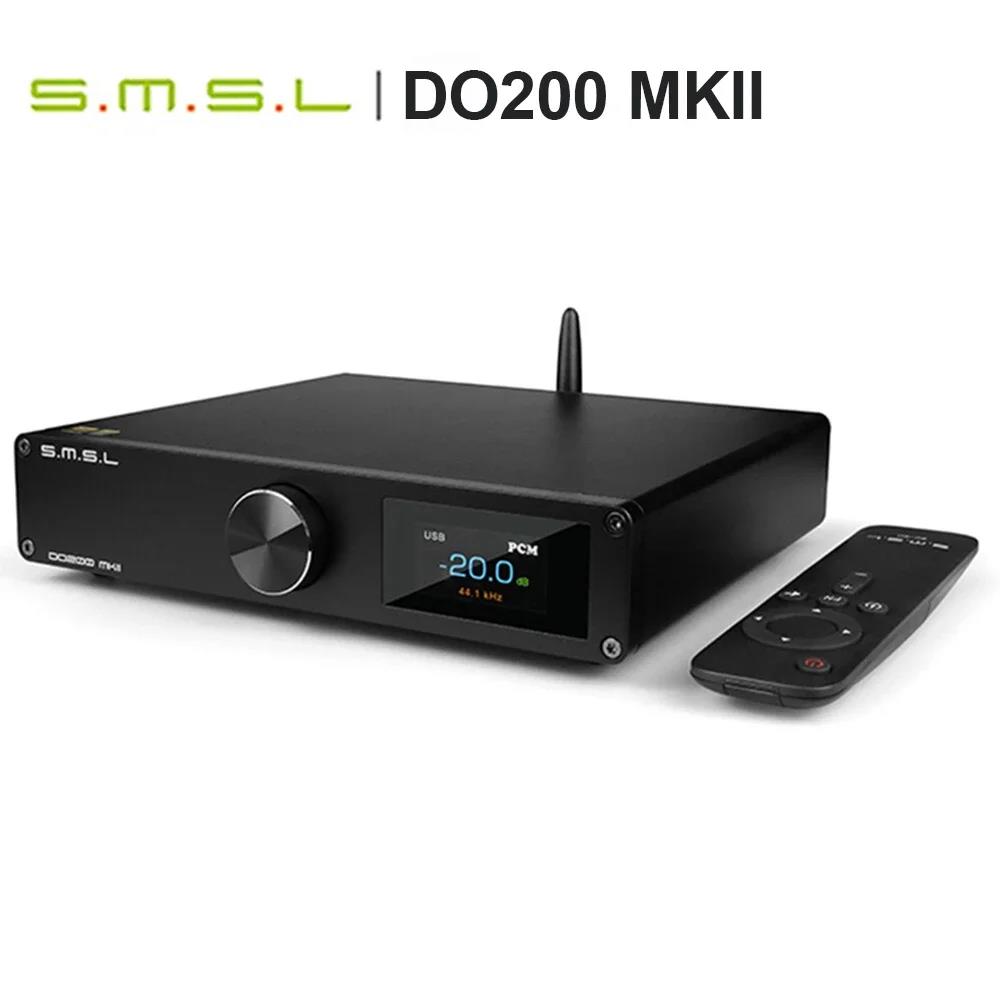 SMSL DO200 MKII Bluetooth 5.1 MQA Sound Audio DAC Desktop DSD XMOS ES9068AS*2 Support MQA-CD Full with Remote Control Decoding. 