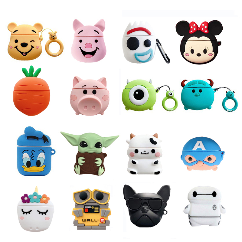 Cute Disney Airpod Cases HoneyYami Disney 3D Winnie Mickey Cat
