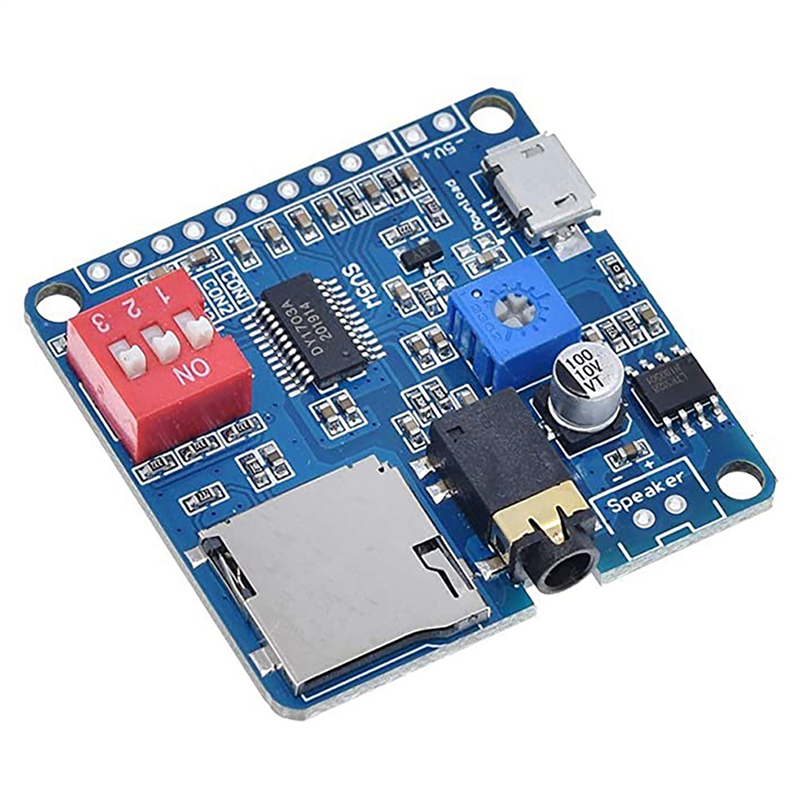 3X DY-SV5W Voice Playback Module for MP3 Music Player Voice Playback Amplifier 5W SD/TF Card Integrated UART I/O Trigger