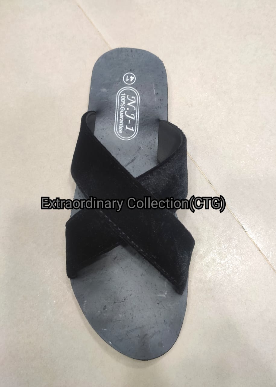 Stylish Velvet Sandal For Men - Slippers. 