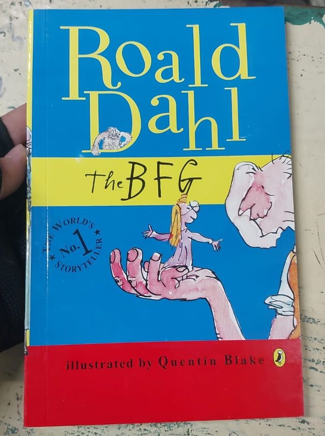 The BFG Novel by Roald Dahl - Yellow - Paperback. 