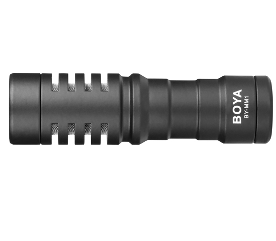 BOYA BY-MM1 (for iPhone, Android Smartphones, DSLR Cameras Camcorders - Battery-Free Camera Microphone Vlog Video Mic) 1 Year official warranty On-Camera Shotgun Microphone. 