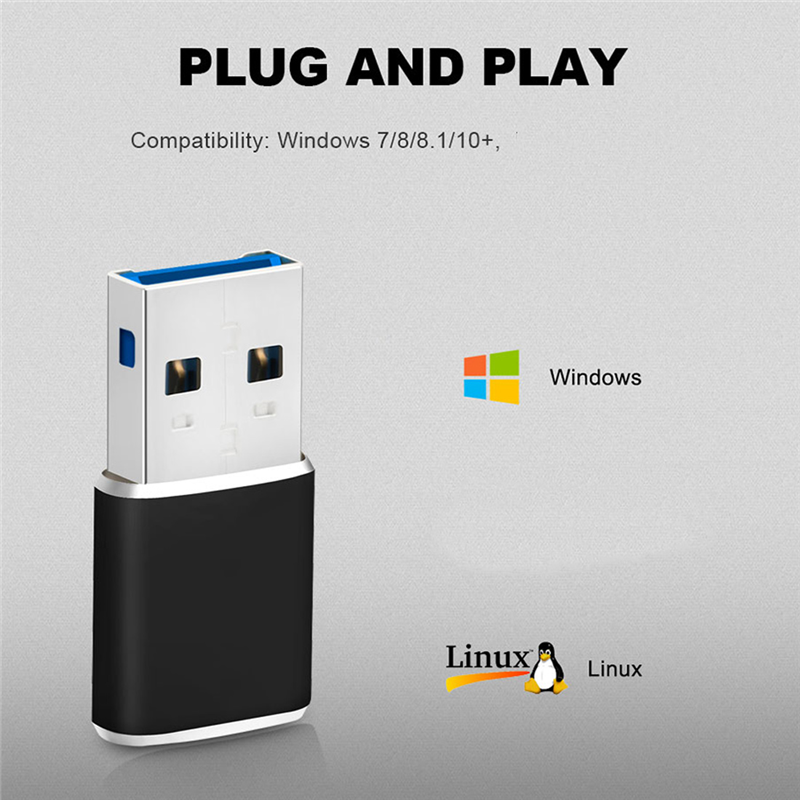 Aluminum Mini USB 3.0 Memory Card Reader Adapter for Micro-SD Card. 