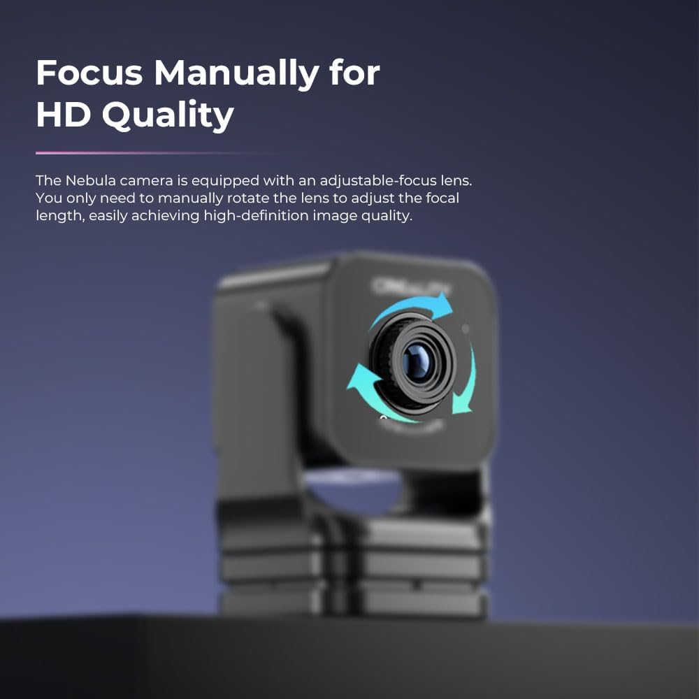 Creality 3d Official Nebula Camera Upgrade 3D Printer 1080 HD Camera Spaghetti Detection Real-time Monitoring Time-lapse Filming. 