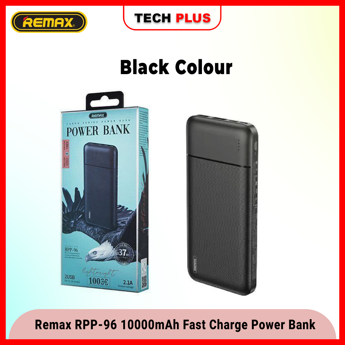 Remax RPP-96 Lango Series Dual USB Ports 10000mAh Fast Charge Power ...