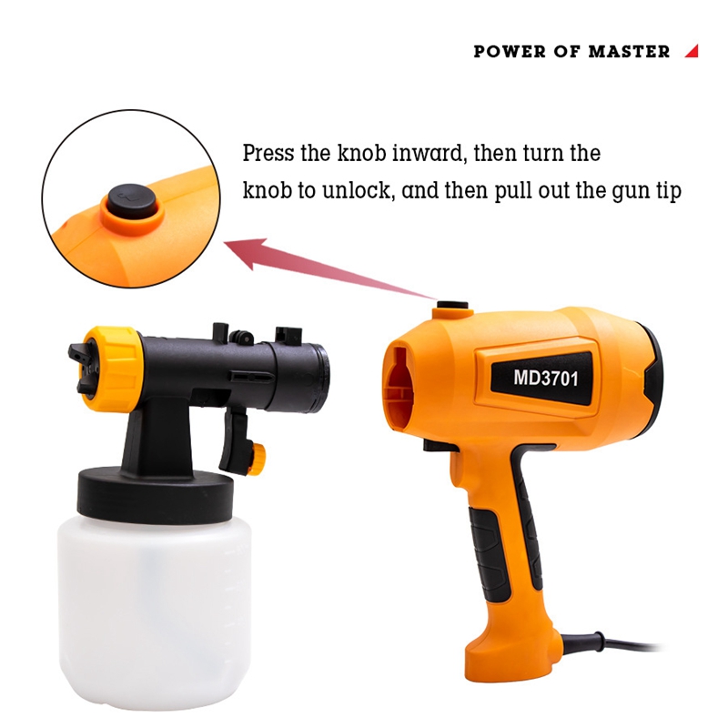Bradoo Paint Sprayer 550w High Power Hvlp Spray G Un Easy To Clean With