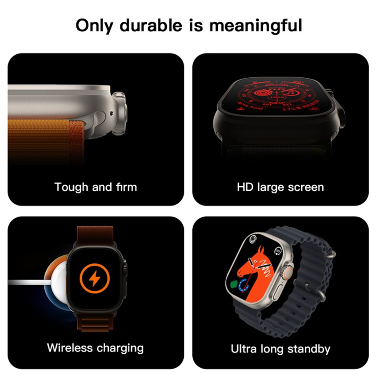 T800 Ultra Smart Watch 1.99 inch Infinite Display,Bluetooth Calling,Heart Rate Tracking, Sports Featured Men Smartwatch And Women Smartwatch – Original Apple Watch Copy