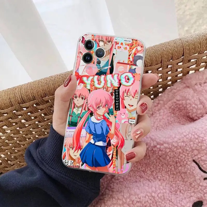 Mirai Nikki Future Diary Gasai Yuno Phone Case For iPhone 8 7 6 6S Plus X SE 2020 XR XS 14 11 12 13 Mini Pro Max Mobile Case. 