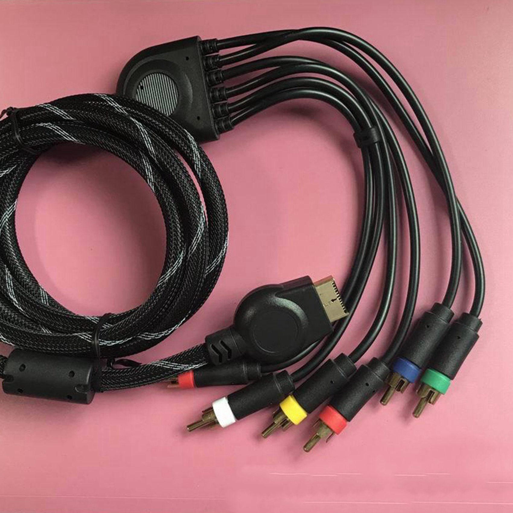 2X Suitable for PS2/PS3 Component Cable 1.8M Suitable for PS 2/3 High Resolution Game Cable Accessories. 