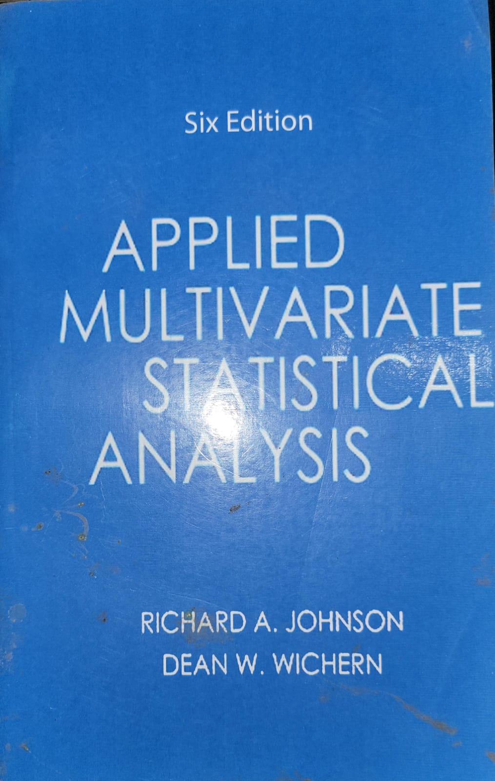 Applied Multivariate Statistical Analysis By Richard A. Johnson & Dean W. Wichern