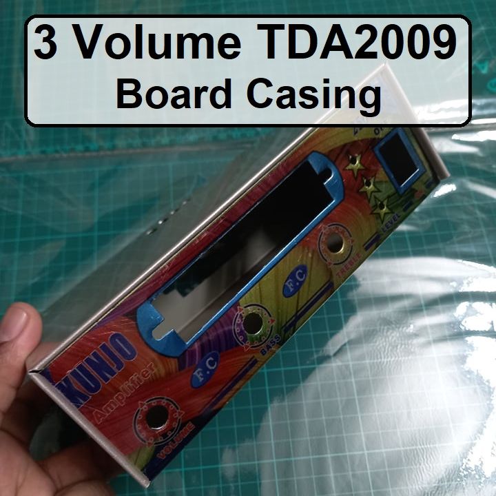 Slim Style Amplifier Box 3 Volume Power Amplifier For 3 Volume Base Tone MP3 MP5 TDA2009 Circuit Board Audio Circuit Casing Metal Box DIY Case. 