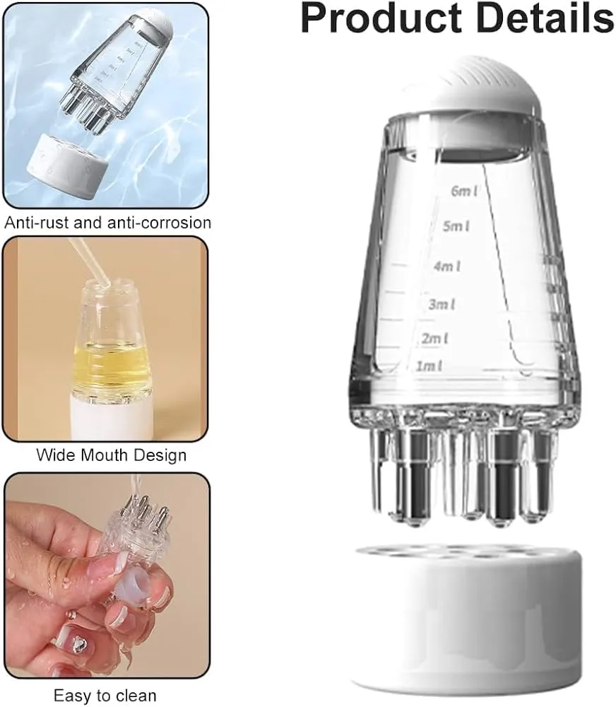 Scalp Applicator Liquid Comb Portable Mini Massage Comb Essential Oil Liquid Guiding Massager Anti Hair Loss Scalp Care Tools oil Applicator. 