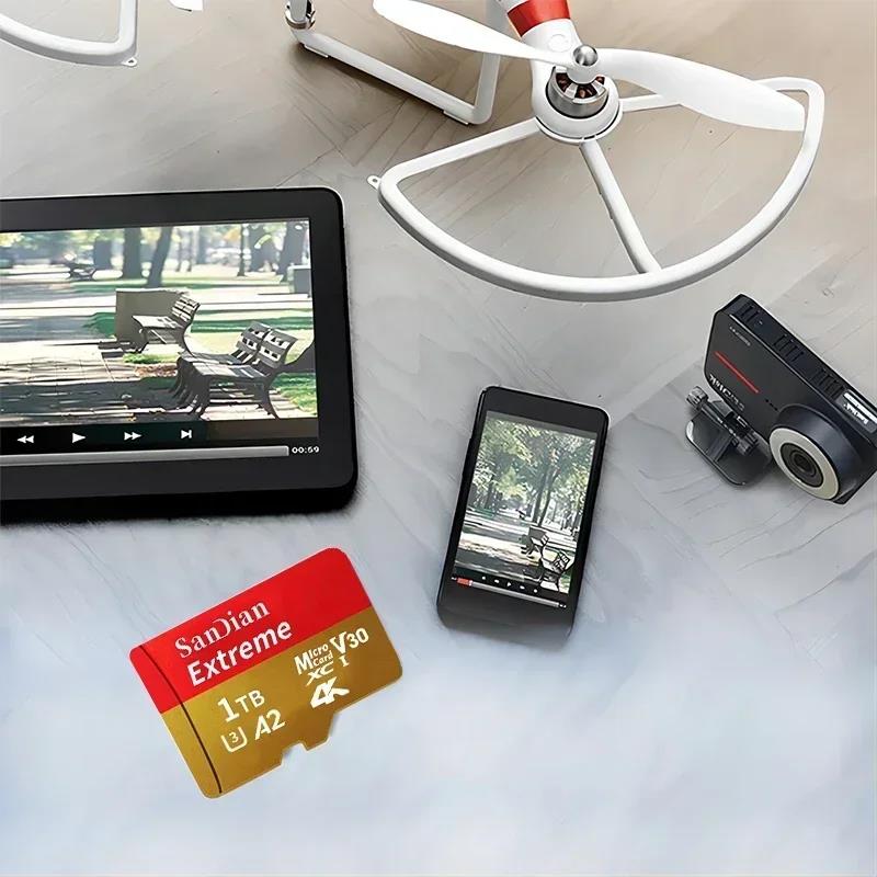 High Speed SD Card 1TB Original Micro TF/SD Card 512GB Large Capacity Memory Card 256GB Mini Flash Card for Phone/PC/Desktop/Mac. 