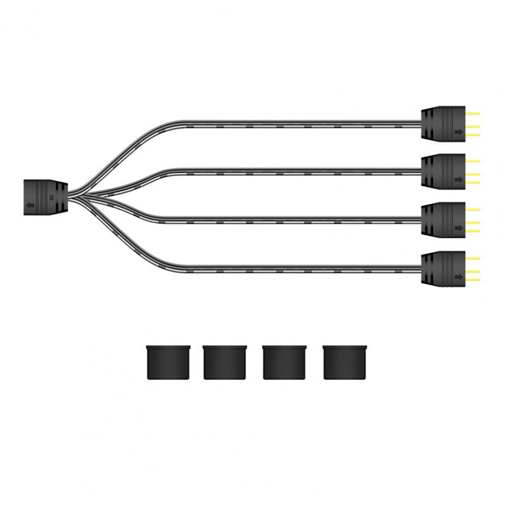 AR-1 ARGB PC Fans Controller Kit ARGB Splitter 5V 3 Pin To SATA AURA ARGB Fan Controller Computer ARGB Fans Hub Control. 