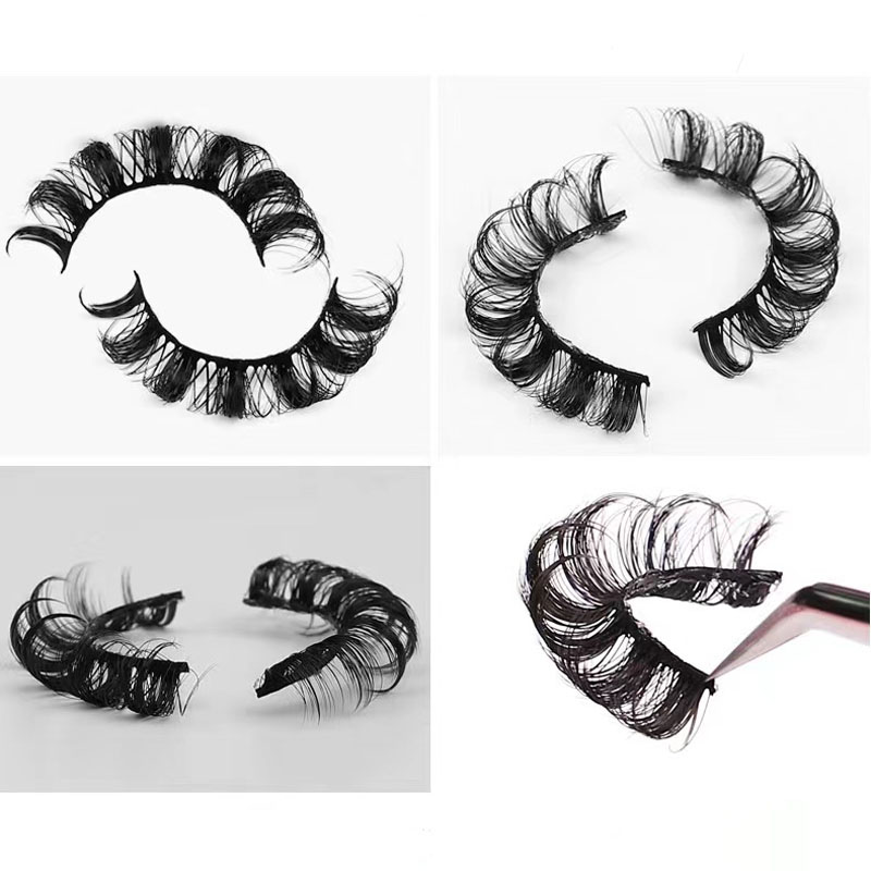 New 10Pairs Lashes DD Curl 8-23mm Russian False Eyelashes Mink Eyelashes Reusable 3D Fluffy False Lashes Eyelash Extension Cilio. 